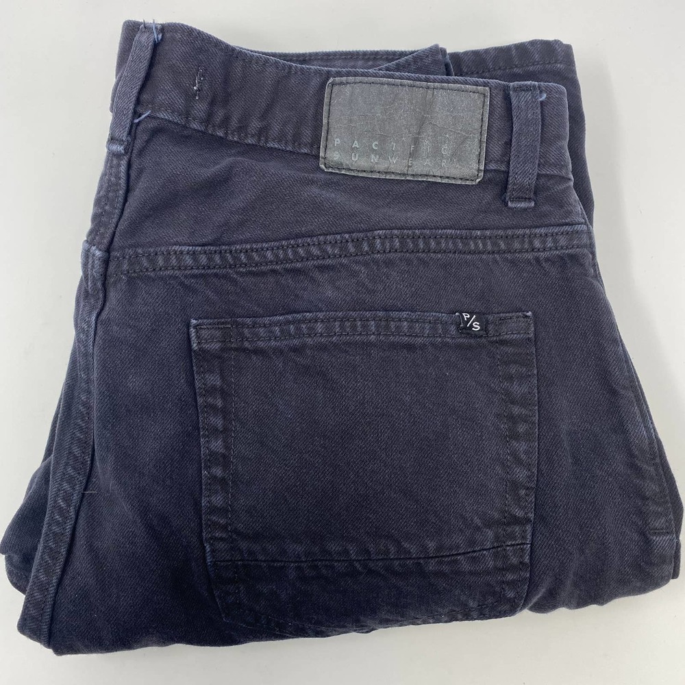 Pacsun Mens Black 32x32 Stacked Skinny 5 Pocket Design‎ Button Fly Jeans
